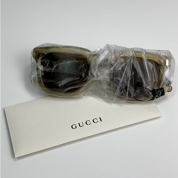 NEW Gucci Sunglasses GG1523S 004 Yellow Brown Men Authentic - Picture 12 of 12